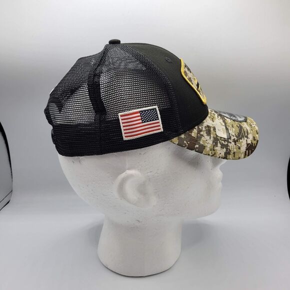 New Era New Orleans Saints Mens 9Forty Trucker Hat Camo 2021 Salute To Service - Picture 4 of 14